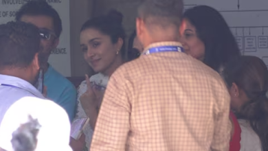 Photo of Shraddha Kapoor Mobbed by Fans at Voting Booth During Maharashtra Elections